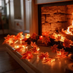 Botanical Garland Light Warm White Solar & Battery
