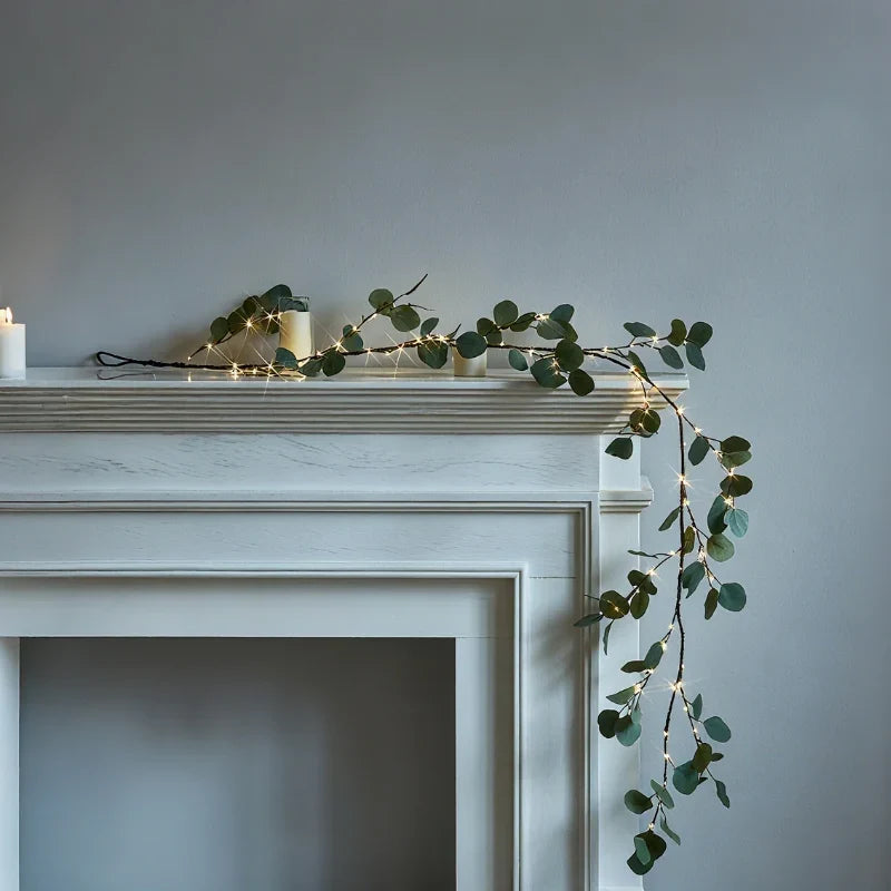 Botanical Garland Light Warm White Solar & Battery