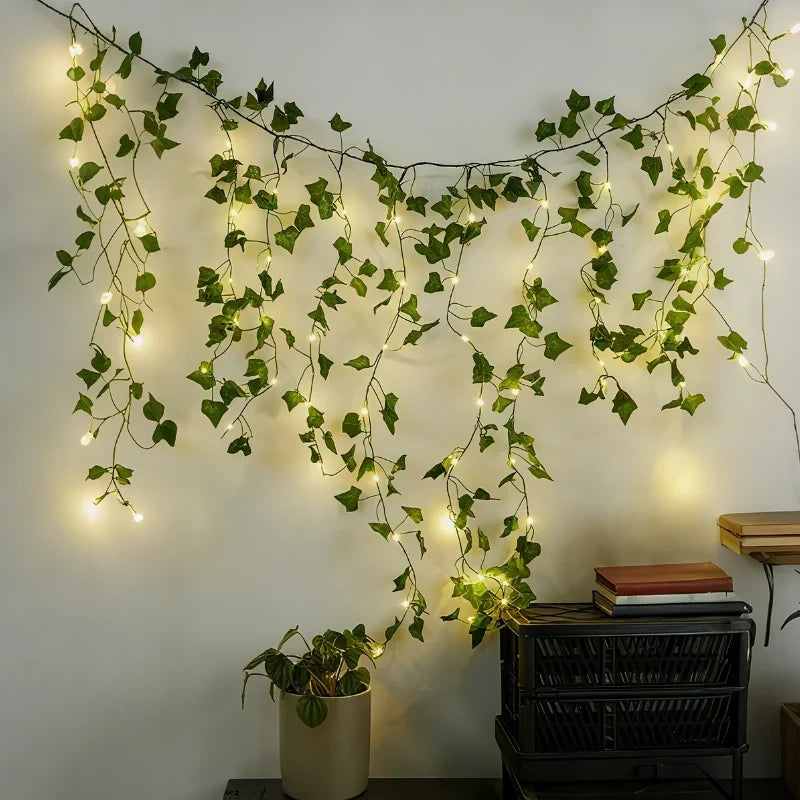 Botanical Garland Light Warm White Solar & Battery