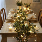 Botanical Garland Light Warm White Solar & Battery