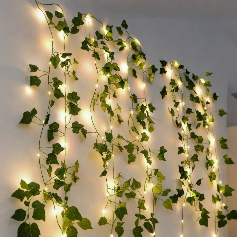 Botanical Garland Light Warm White Solar & Battery