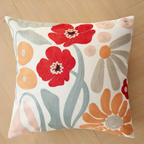 Botanical Microfibre-Cotton Cushion Cover (45x45 cm)