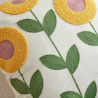 Botanical Microfibre-Cotton Cushion Cover (45x45 cm)