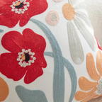 Botanical Microfibre-Cotton Cushion Cover (45x45 cm)