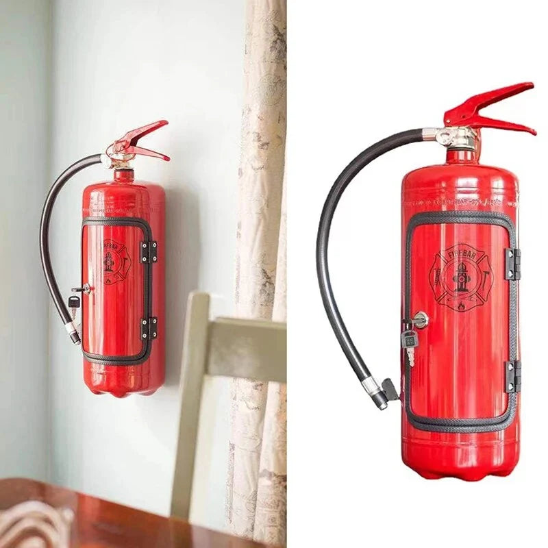 Bottle Dispenser Fire Extinguisher Design Wall-Mountable