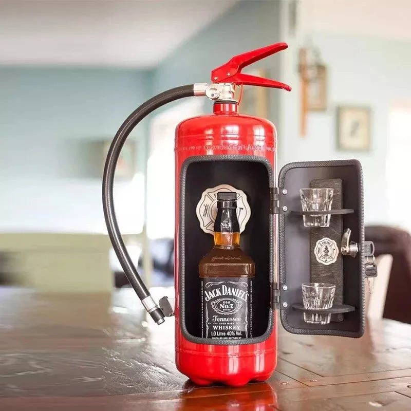 Bottle Dispenser Fire Extinguisher Design Wall-Mountable