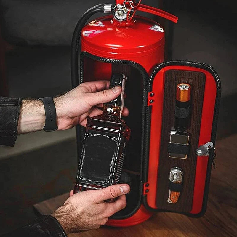 Bottle Dispenser Fire Extinguisher Design Wall-Mountable
