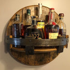 Bottle Display Stand Handmade Wooden Minimalist