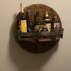 Bottle Display Stand Handmade Wooden Minimalist