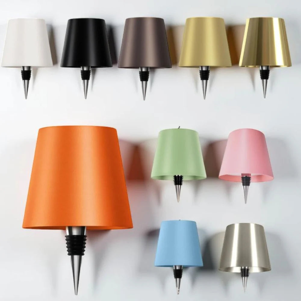 Bottle Lamp USB-C Rechargeable Dimmable & Adjustable Color Temp