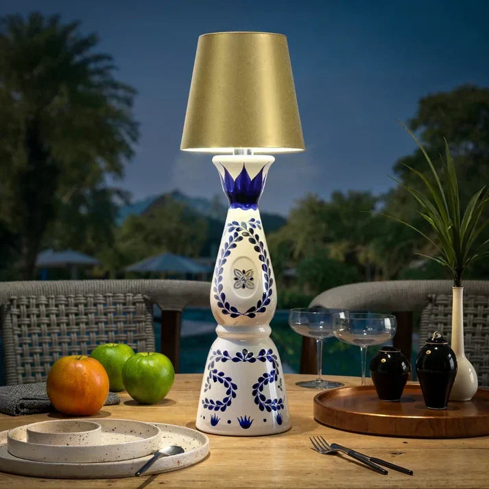 Bottle Lamp Wireless Touch-Dimmable USB-C Rechargeable Warm White