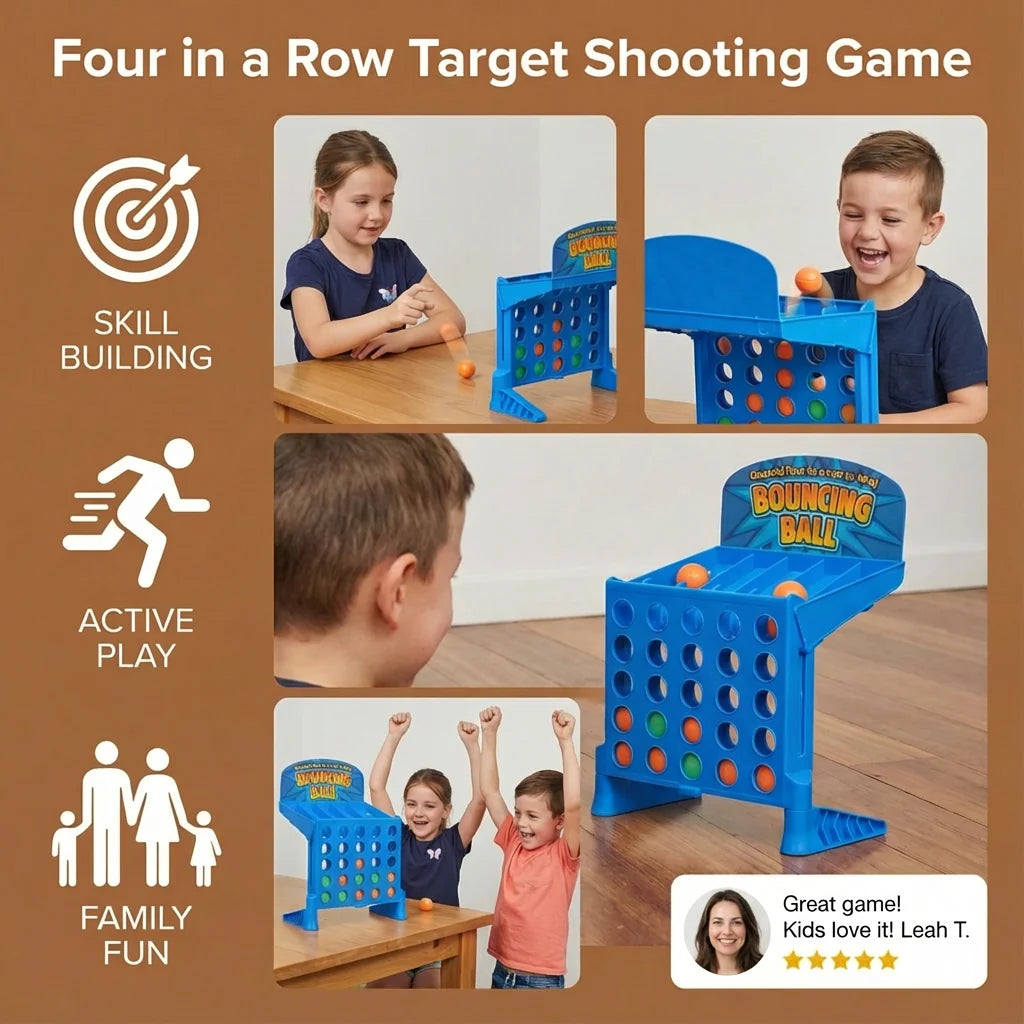 Bouncing Ball Game 2-Player Foldable Grid