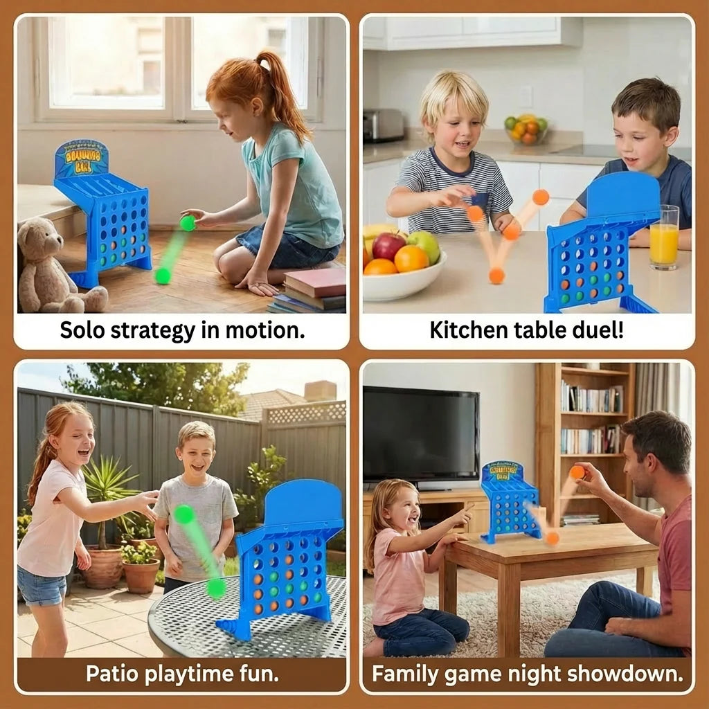 Bouncing Ball Game 2-Player Foldable Grid