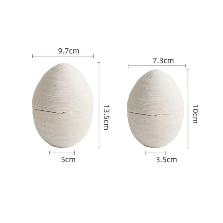Bowl Egg-Shaped Ceramic Dishwasher Safe