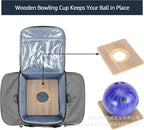 Bowling Ball Tote Insulated Zippered Pockets Dual Handles