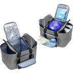 Bowling Ball Tote Insulated Zippered Pockets Dual Handles