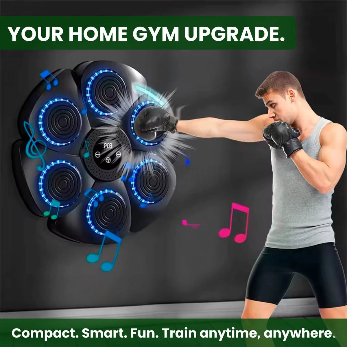 Boxing Pad Rhythm-Guided Punch Targets With Gloves