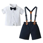 Boys' Suit Set Three-Piece Soft-Fit With Bow Tie