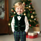 Boys' Suit Set Three-Piece Soft-Fit With Bow Tie
