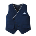 Boys' Suit Set Three-Piece Soft-Fit With Bow Tie