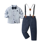 Boys' Suit Set Three-Piece Soft-Fit With Bow Tie