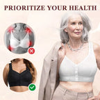 Bra Front Button Closure Wireless Molded Cups