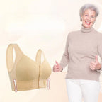 Bra Front Button Closure Wireless Molded Cups