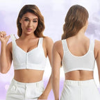 Bra Front Button Closure Wireless Molded Cups