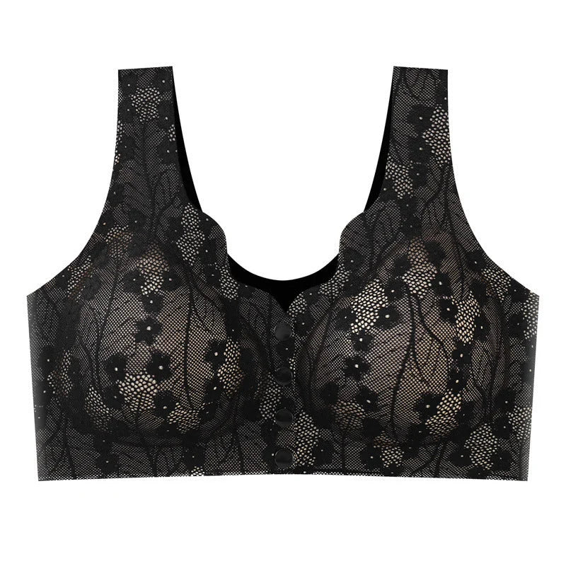 Bra Front Closure Wireless Soft Support