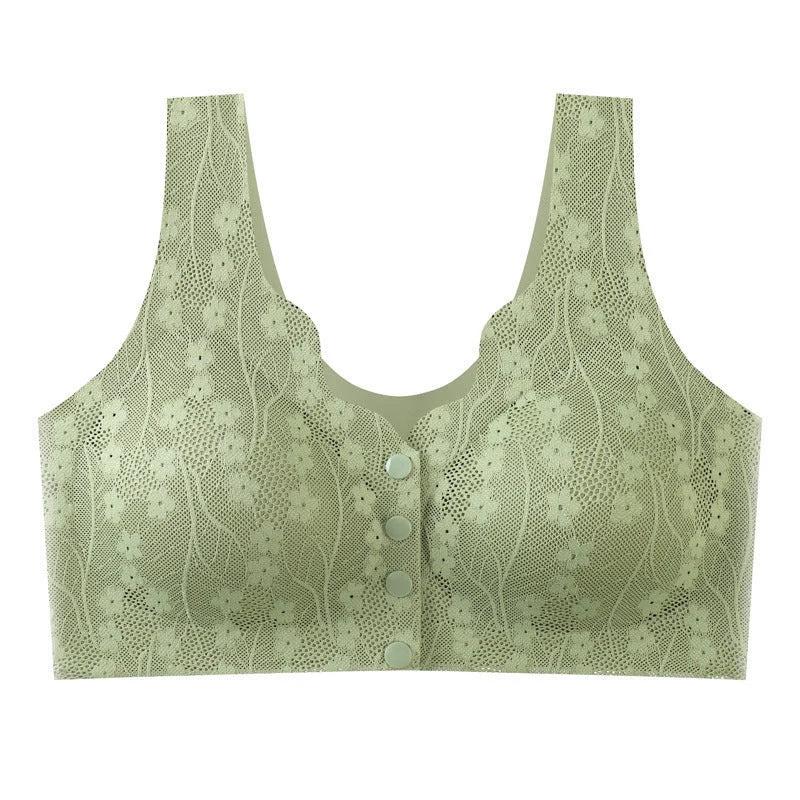 Bra Front Closure Wireless Soft Support