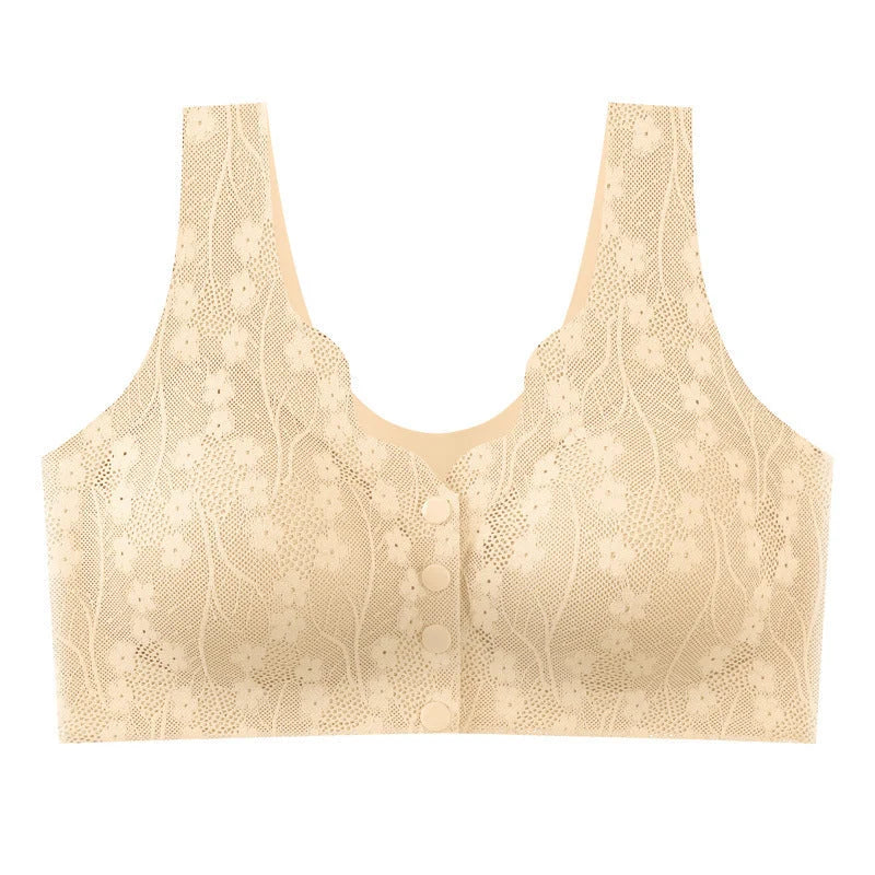 Bra Front Closure Wireless Soft Support
