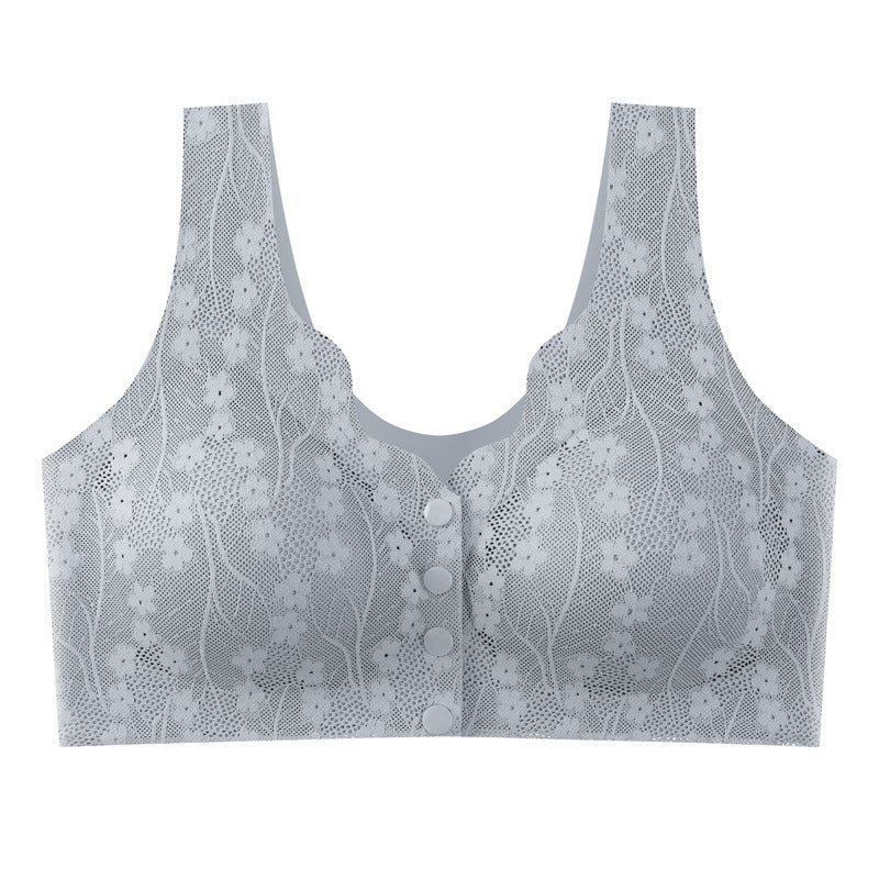 Bra Front Closure Wireless Soft Support