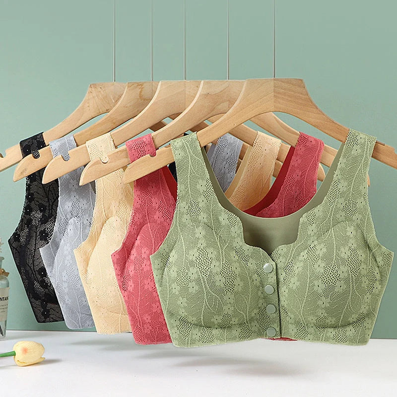 Bra Front Closure Wireless Soft Support