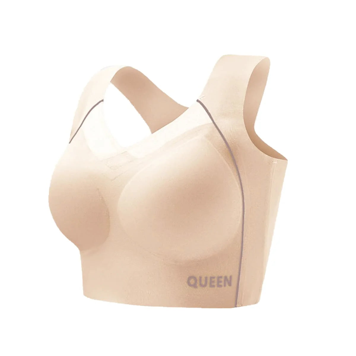 Bra Wireless Push-Up Molded Cups & X-Back
