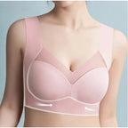 Bra Wireless Seamless Removable Molded Cups & Wide Straps