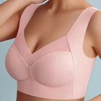 Bra Wireless Seamless Removable Molded Cups & Wide Straps