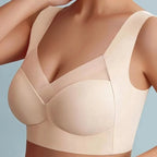 Bra Wireless Seamless Removable Molded Cups & Wide Straps
