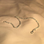 Bracelet 925 Sterling Silver Water-Inspired Slim