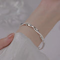 Bracelet Braided Sterling Silver Adjustable Fit