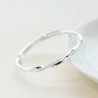 Bracelet Braided Sterling Silver Adjustable Fit