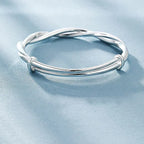 Bracelet Braided Sterling Silver Adjustable Fit