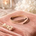 Bracelet Hand-Engraved Copper Feather Design