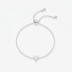 Bracelet Set Heart Charm Hypoallergenic Gold & Silver Plated