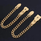 Bracelet Set Heart Lock & Key Stainless Steel