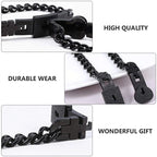Bracelet Set Heart Lock & Key Stainless Steel