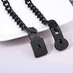 Bracelet Set Heart Lock & Key Stainless Steel