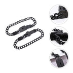 Bracelet Set Heart Lock & Key Stainless Steel
