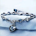 Bracelet Silver Zirconia Adjustable Fit