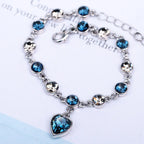 Bracelet Silver Zirconia Adjustable Fit