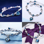 Bracelet Silver Zirconia Adjustable Fit